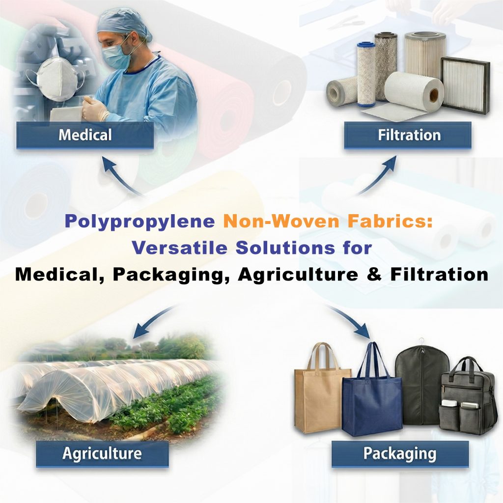 Polypropylene non-woven fabric used in medical, packaging, agriculture, and filtration industries